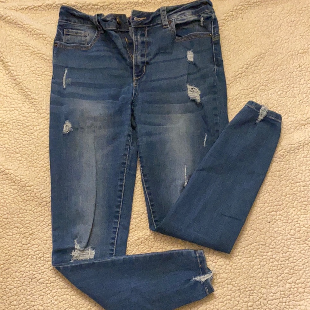 Wax Jean  - Butt, I Love You - size 9 stretch - distressed